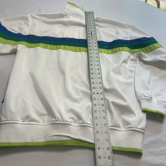 Koman Sport Men’s Y2k White Full Zip Track Jacket Size Large - Picture 8 of 8